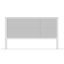 Frame Madia 07 con top in metallo Fantin specifica tecnica configurazione interna standard