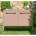 Frame Cucina Composizione L 128 Outdoor Fantin ambientazione