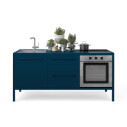 Frame Cucina L 188 Composizione Top Vetro Fantin vista