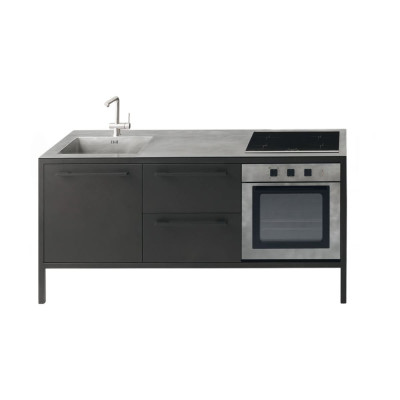 Frame Cucina L 188 Composizione Top Acciaio