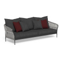 Frame Divano 3 posti Talenti Outdoor grafite-grigio scuro