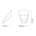 Frame lampada da parete KDLN dimensioni
