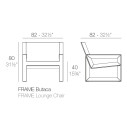 Frame Poltrona Vondom dimensioni