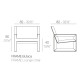 Frame Poltrona Vondom dimensioni