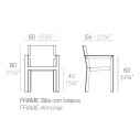Frame Poltroncina Vondom dimensioni