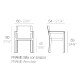 Frame Poltroncina Vondom dimensioni
