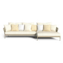 Frame Sofa DX Divano modulare Talenti vista con cuscini decorativi non inclusi disponibili su richiesta