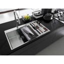 Franke Box Center BWX 220-54-27 Lavello 2 vasche inox satinato 86x51 ambientazione