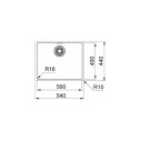 Lavello 1 Vasca Maris 50x40 MRX110-50 Inox satinato dimensioni