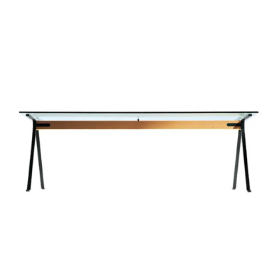 Driade Frate Tavolo L 200 trasparente, nero, faggio naturale D41979H345B08