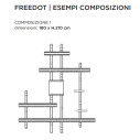 Freedot Composizione 1 Libreria modulare Mogg dimensioni