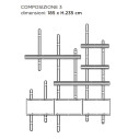 Freedot Composizione 3 Libreria modulare Mogg dimensioni composizione reale