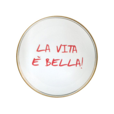 La Tavola Scomposta Piatto La Vita è Bella Bitossi Home