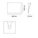 Fyllo Big 2403 lampada a parete 9010 novantadieci dimensioni