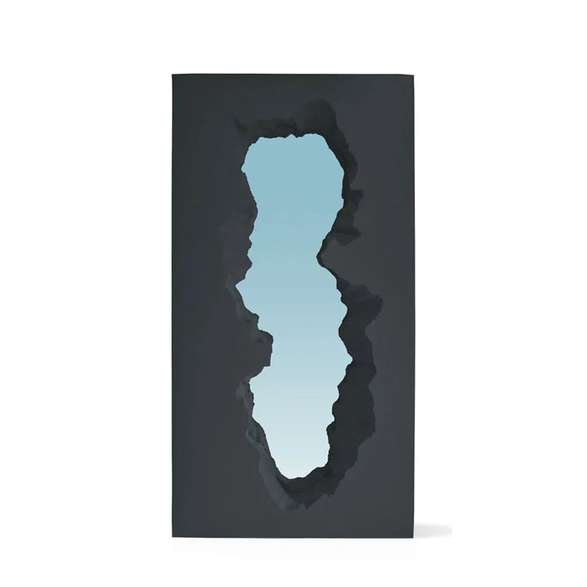 Gufram Broken Mirror Almost Black Specchio con cornice