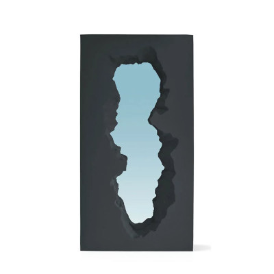 Gufram Broken Mirror Almost Black Specchio con cornice