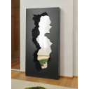 Gufram Broken Mirror Almost Black Specchio con cornice ambientazione