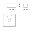 Gadro small 8429 lampada a parete 9010 novantadieci dimensioni