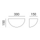 Galileo 210.02.F1 lampada da parete Il Fanale dimensioni