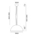Galileo 251.06 lampada a sospensione Il Fanale dimensioni