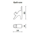 Gatt-One oggetto di design Serralunga dimensioni