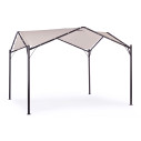 Gazebo Dome 3,5x3,5 antracite-grigio Bizzotto vista