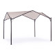 Gazebo Dome 3,5x3,5 antracite-grigio Bizzotto vista