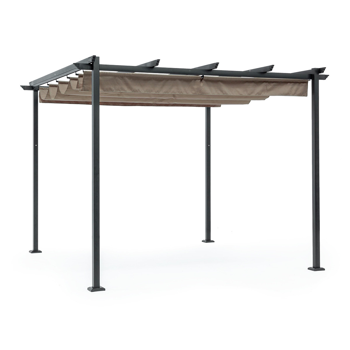 Gazebo Dynamic 3x3 antracite-tortora BIZZOTTO