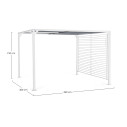 Gazebo Noah 3x3,6 Bianco LH30 Bizzotto dimensioni