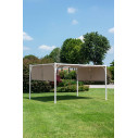 Gazebo Slide 3x4 bianco-tortora Bizzotto ambientazione