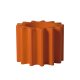 Gear Pot vaso Slide Design arancio zucca