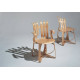 Knoll Gehry Sedia Hat Trick con braccioli vista