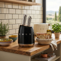Ceppo portacoltelli Smeg KBSF02BL Nero ambientazione