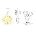 Gemmy Suspension lampada a sospensione Prisma-Gold Slamp dimensioni