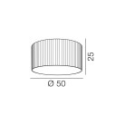 Giass lampada da soffitto KDLN dimensioni