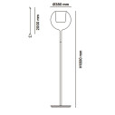 Glo Floor lampada da terra Penta Light dimensioni