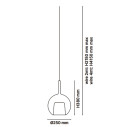 Glo Medium  lampada a sospensione Penta Light dimensioni