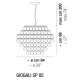 Giogali SP 85 lampada a sospensione Vistosi dimensioni
