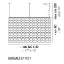 Giogali SP RE1 lampada a sospensione Vistosi dimensioni