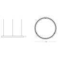 Giotto lampada Slide Design  D 110 dimensioni