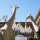 Giraffe in Love Outdoor Qeeboo ambientazione