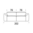 Glove Divano 2 Posti Midi F20 fisso Felis dimensioni