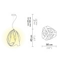 Goccia Suspension lampada a sospensione Slamp dimensioni