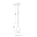 Gordon 561.21 sospensione Tooy dimensioni