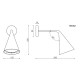 Gordon 561.42 lampada da parete Tooy dimensioni