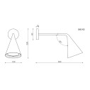Gordon 561.43 lampada da parete Tooy dimensioni