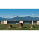 Artemide Granito LED lampada da terra outdoor ambientazione