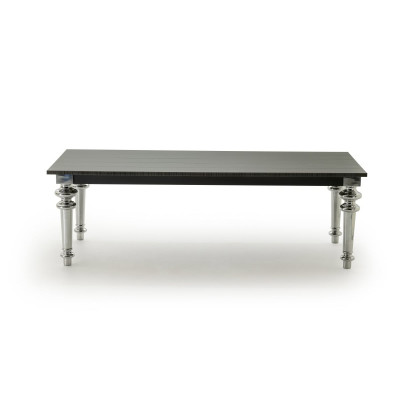 Gray 33 Tavolo gambe alluminio e top in frassino