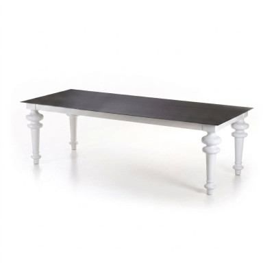 Gray 33 Tavolo gambe in ceramica top in lamiera