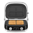 Griglia Multifunzione Smeg MGF01BLEU Nero lucido aperta